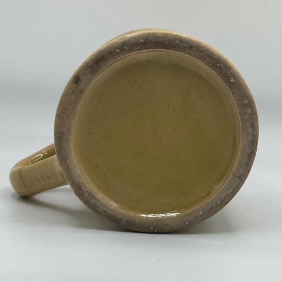 Vintage 70s ‘Fine Quality Coffee’ Mushroom Ceramic Mugs - Set of 2 Spice Brown - Picture 10 of 15